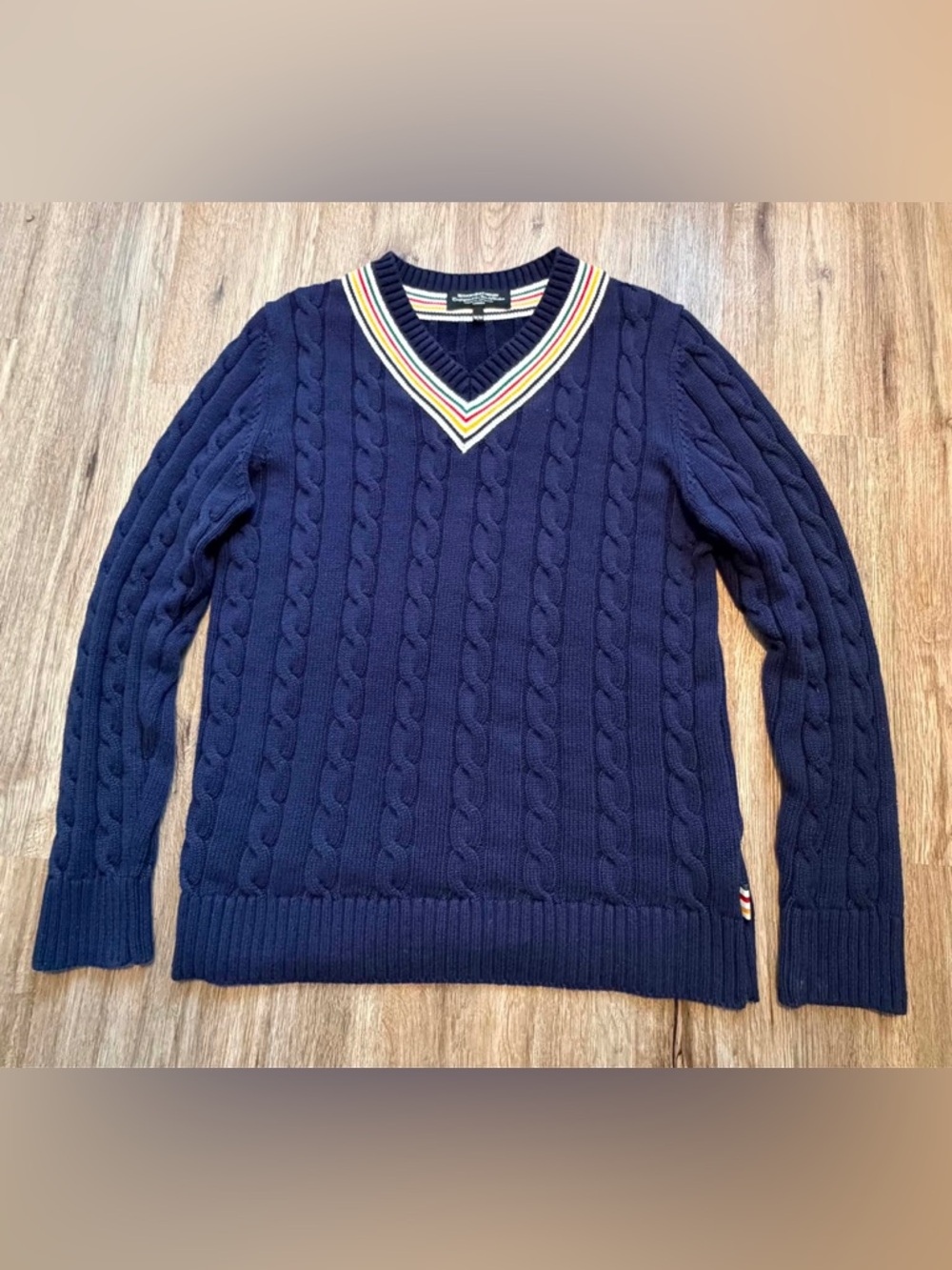 BLUE HUDSONS BAY SWEATER VINTAGE RARE PULL OVER mens M